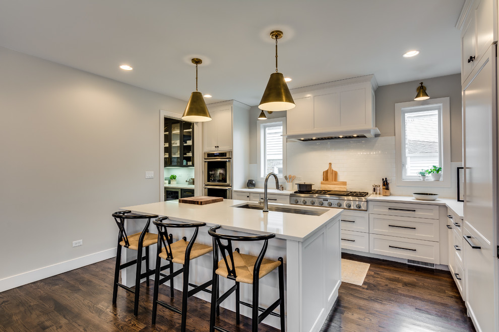 Inspiration for a transitional kitchen remodel in Chicago