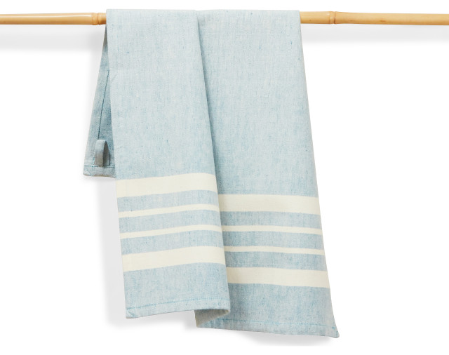 Sky Handwoven Cotton Kitchen Towel Beach Style Dish Towels By Sustainable Threads