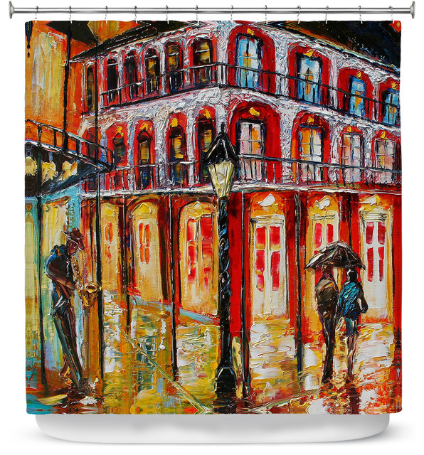 Shower Curtain Unique From Dianoche Designs New Orleans French Shower Curtain Unique From Dianoche Designs New Orleans French Quarter