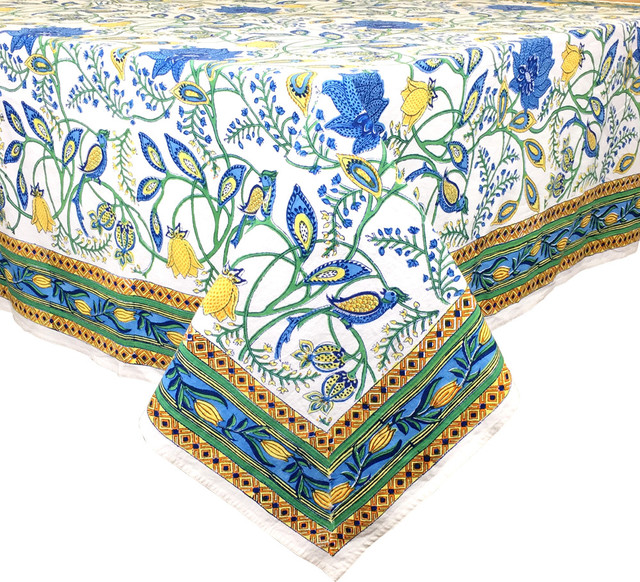 Laura's Garden Tablecloth Mediterranean Tablecloths by Pacific