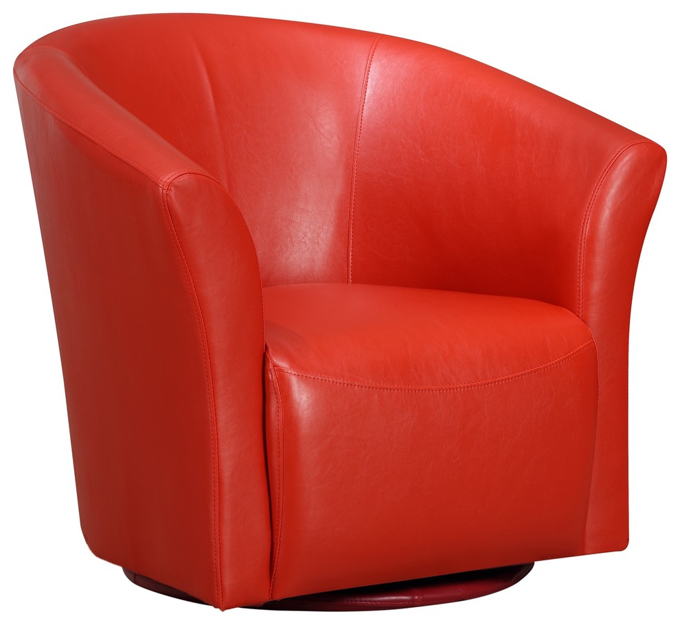 Radford Swivel Chair, Red