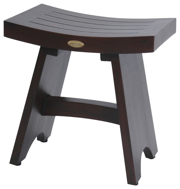18 Serenity Teak Eastern Style Shower Bench Transitional