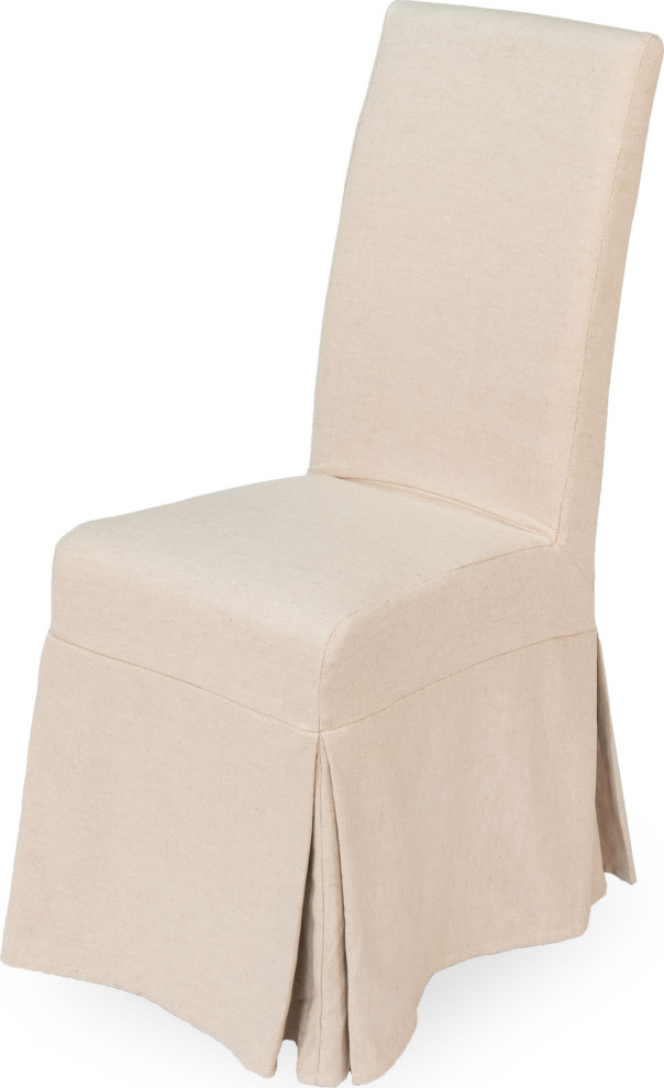 Draped Side Chair (Set of 2) - Beige