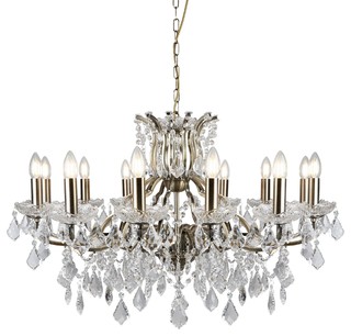 Madonna 12 Light Antique Brass Chandelier | Litecraft Madonna 12 Light Antique Brass Chandelier | Litecraft