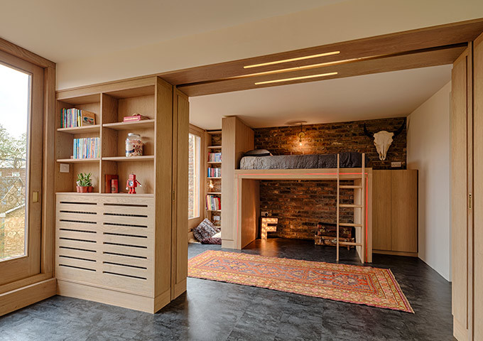 Creating loft space for boys bedroom