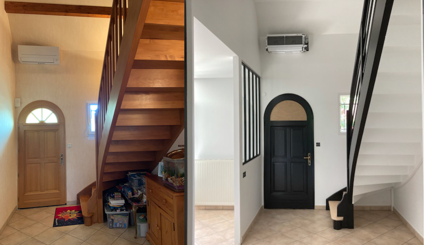 Design Mobilier - Agencement sur mesure-création de rangenements sous escalier