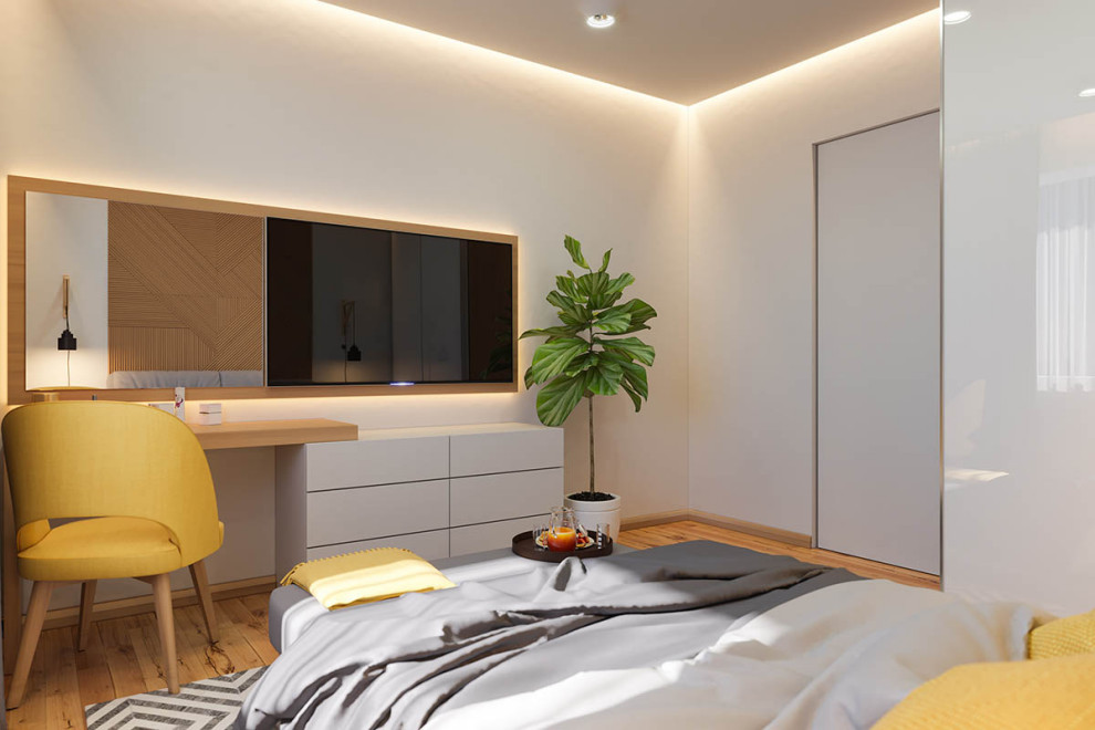 House project in Babenhausen, Germany. Guest bedroom