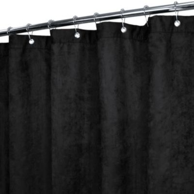 Park B. Smith Rich Suede Black 72-Inch x 72-Inch Watershed Shower Curtain