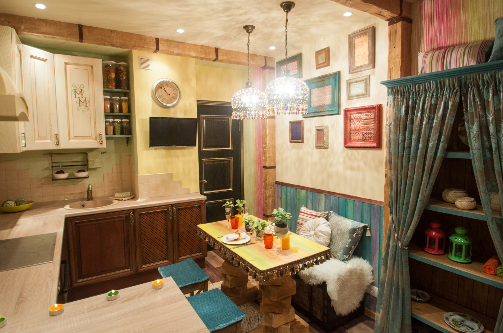 Кухня в стиле бохо-шик