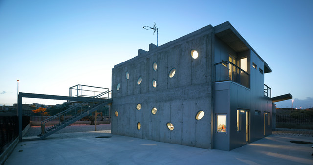 North fa&ccedil;ade modern-haeuser