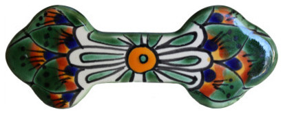 Peacock Talavera Ceramic Drawer Pull Cabinet And Drawer Handle
