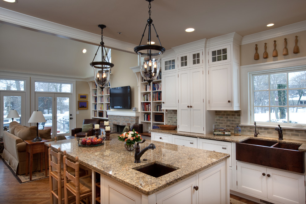 2019美式厨房装修图 2019美式厨房岛台效果图