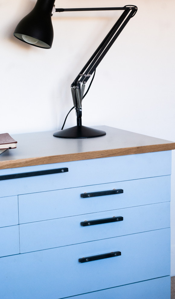 Design ideas for a contemporary home office in Cornwall.