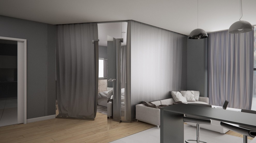 Просторный современный дизайн квартиры по ул. Народной воли, 69