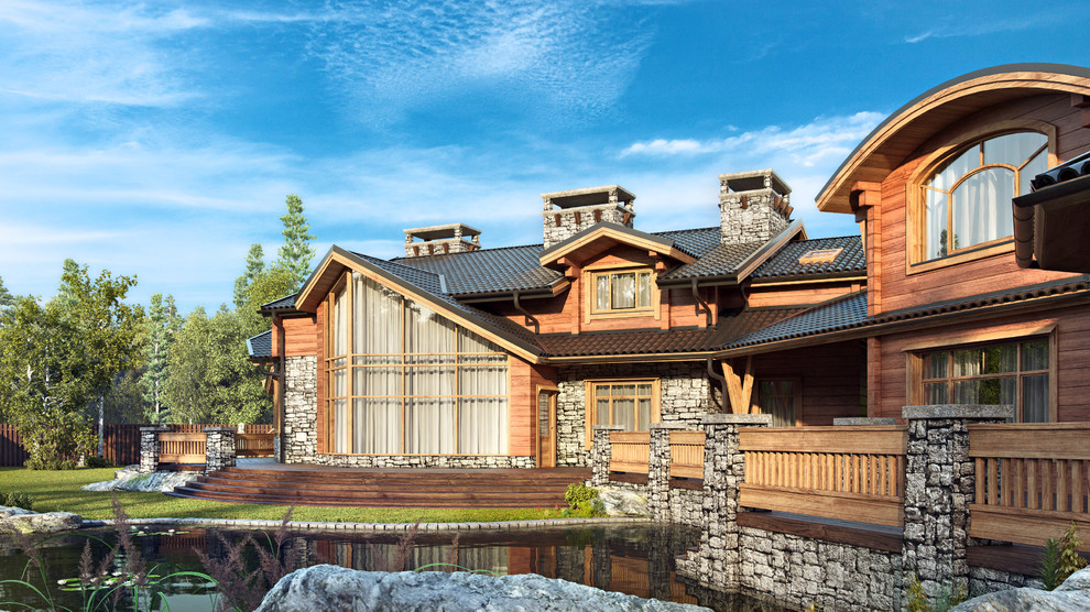 Private residence project, visualization. By Natalia Lomeiko, architect - http:/