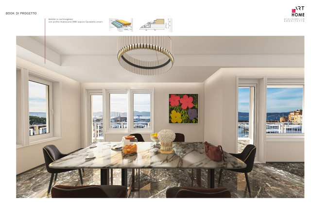 Sul mare moderno-rendering