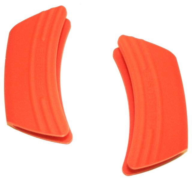 Le Creuset Flame Silicone Pot Grips, Set of 2 Contemporary Oven Mitts And Pot Holders by