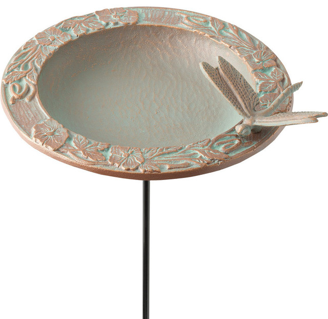 Metal Bird Feeder Dragonfly Traditional Bird Feeders By