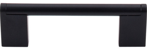 Top Knobs  -  Princetonian Bar Pull 3 3/4" (c-c) - Flat Black
