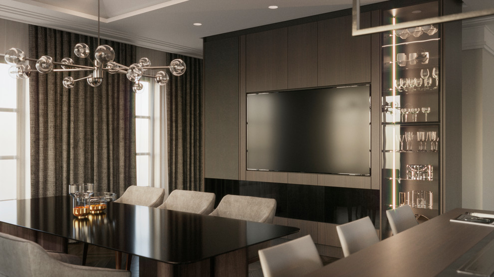 Дизайн таунхауса в резиденции Tweed Park в Москве