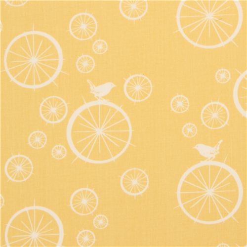 yellow birch organic fabric Birdie Spokes with wheels bird