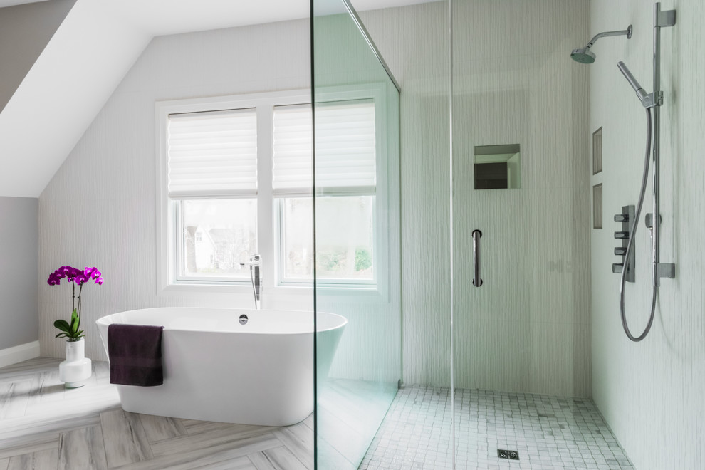 Bathroom - transitional bathroom idea in Boston