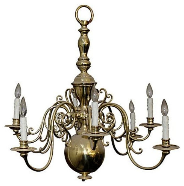Vintage Eight Arm Brass Chandelier 3 500 Est Retail 1 On Vintage Eight Arm Brass Chandelier 3 500 Est Retail 1 On Chairish Com