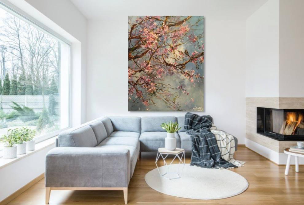 Гостиная - Дизайн интерьера - Картины художницы Дианы Маливани (4)