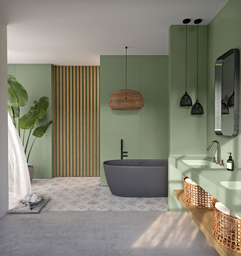 Immagine di una stanza da bagno design