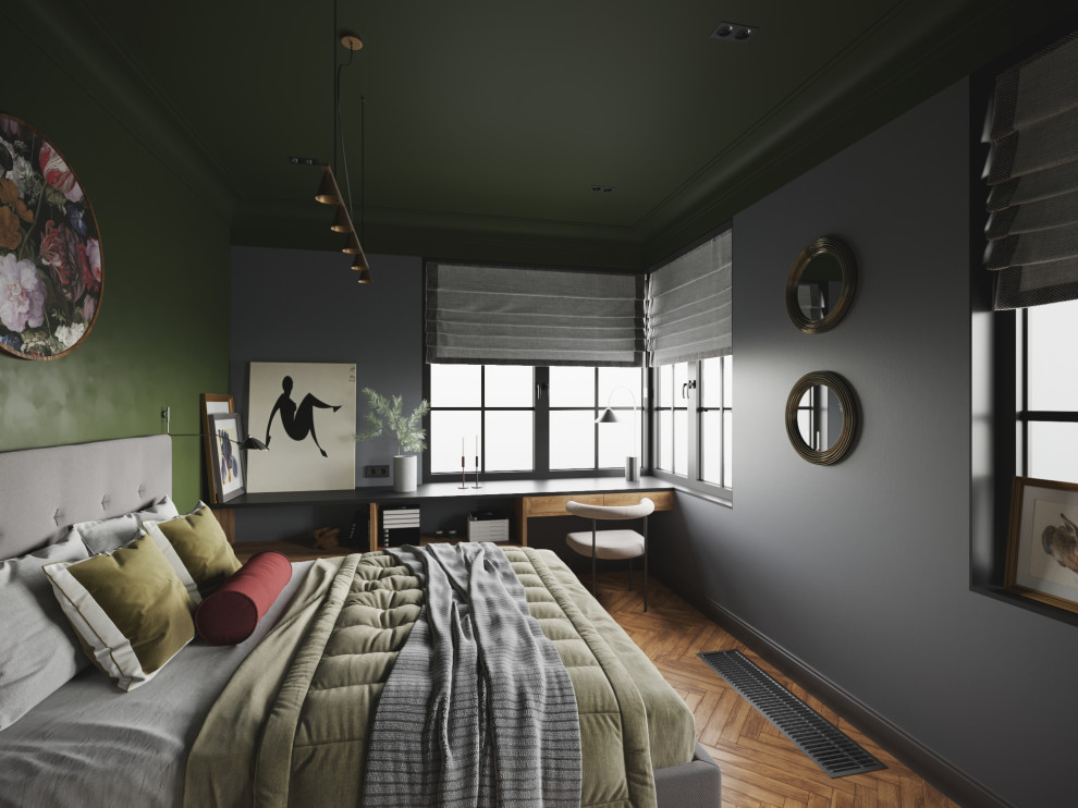 Дизайн проект спальни для искусствоведов