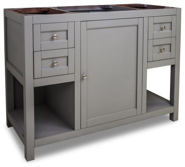 Astoria Modern Jeffrey Alexander 48 Vanity Gray Transitional Astoria Modern Jeffrey Alexander 48 Vanity Gray No Top