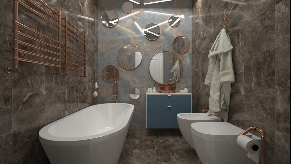 Санузел в латуни