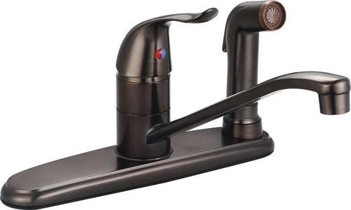 Banner Single Lever Kitchen Faucet With Integral Spray, Oil Rubbed Bronze