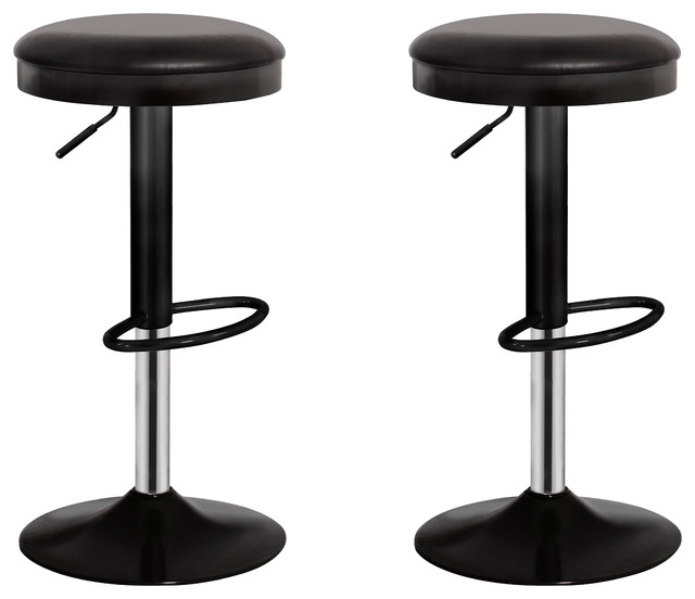 Buddy Faux Leather Adjule Bar Stools Set Of 2 Modern Buddy Faux Leather Adjule Bar Stools Set Of 2 Modern And Counter By Houzz