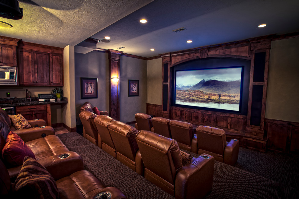 Home theater photo in Salt Lake City