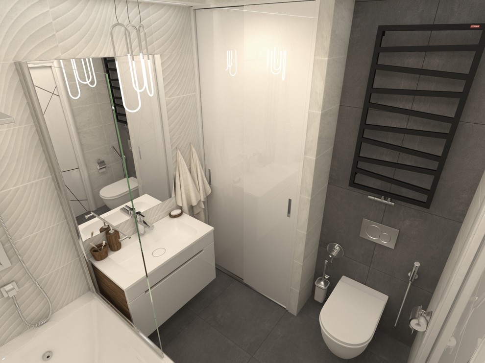 Интерьер квартиры-студии в ЖК "Караваиха"