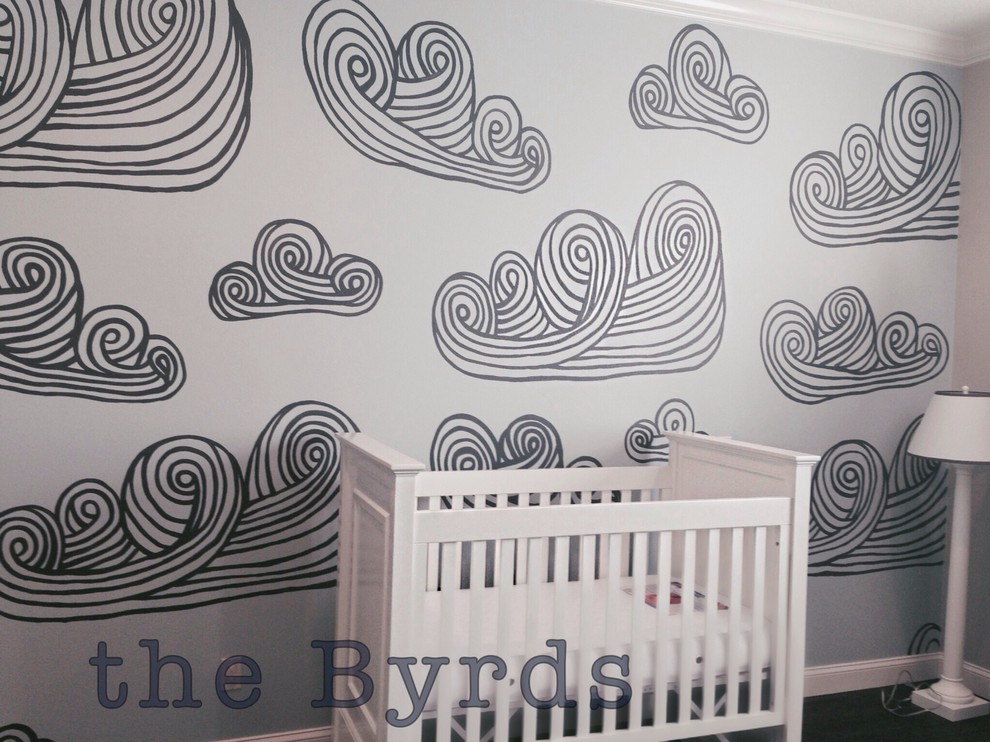 Inspiration for a transitional nursery remodel in Orlando