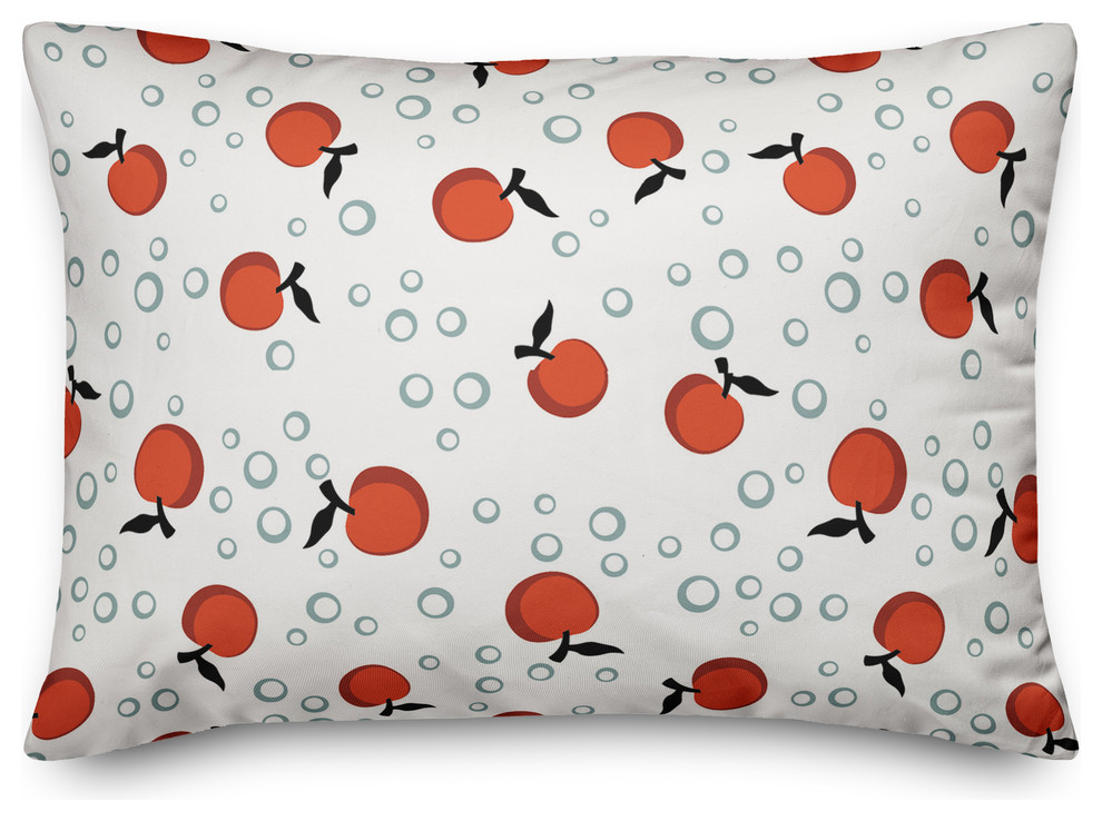 cherry red throw pillows