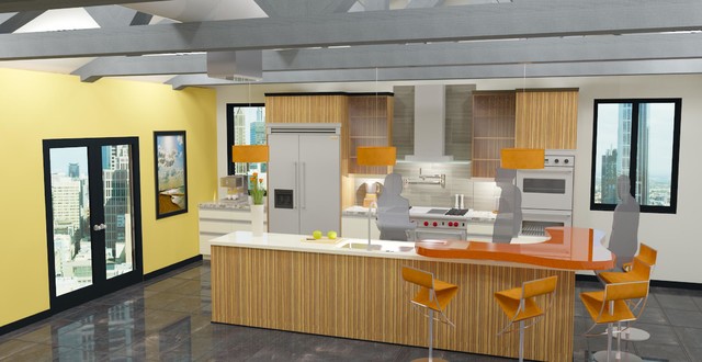 Zero Sum Kitchen contemporary-rendering