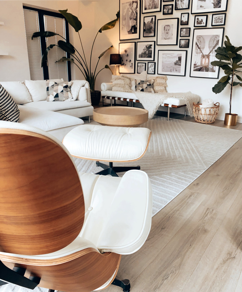 Modernes Wohnzimmer mit Boho Elementen