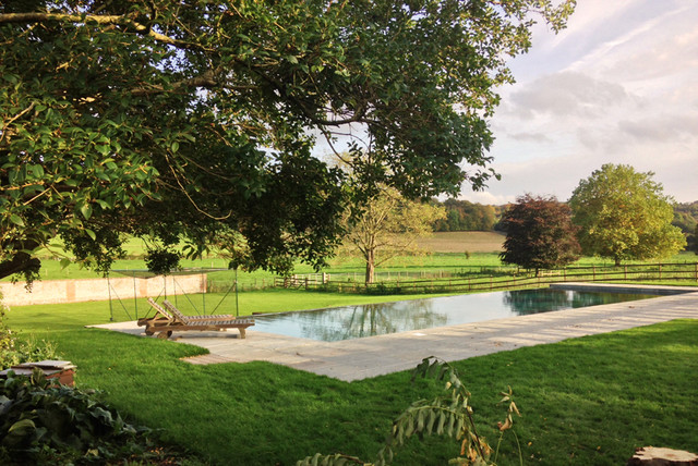 Hambledon, Berkshire - Infinity Lap Pool contemporary-pool