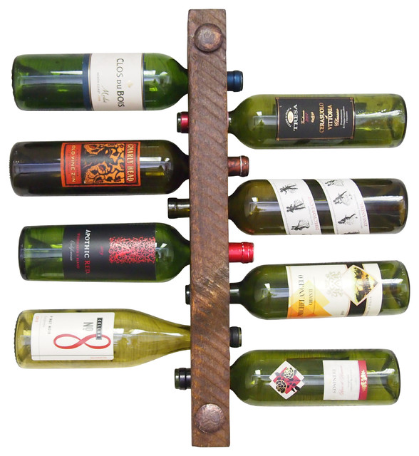 Wine Rack Tuscan 8 Bottle High Capacity Rustic Wine Racks by Vetrina Del Vino