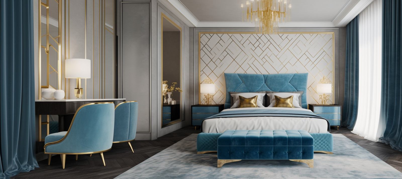 Квартира 100 м Арт Деко