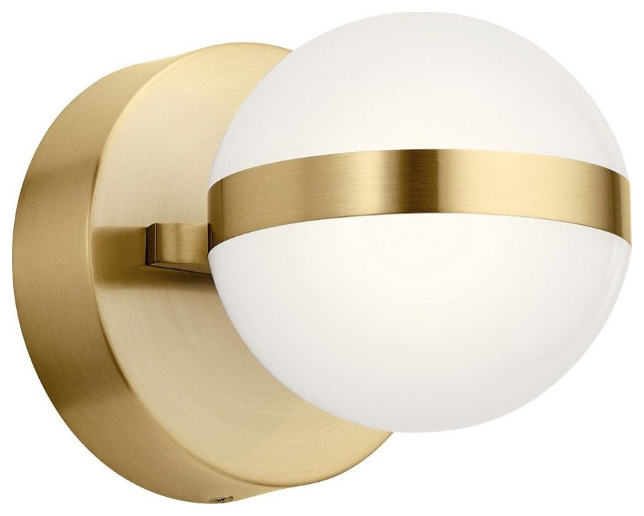 5.25 Inch 12W 1 LED Wall Sconce Champagne Gold Champagne Gold Finish