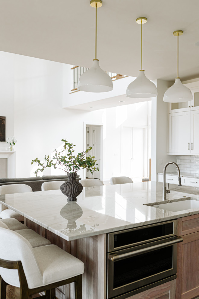 Inspiration for a transitional kitchen remodel in Omaha