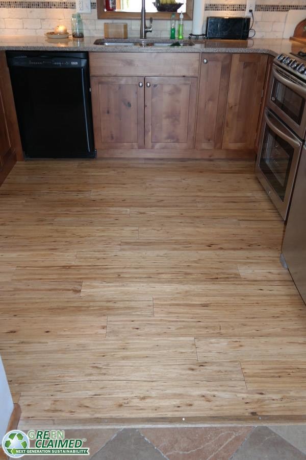 Natural Fossilized® Eucalyptus Flooring in Kitchen San Diego by