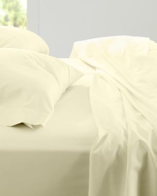 Signature Wrinkle-Resistant Solid Sateen Sheets - California King - Fitted - Ivo