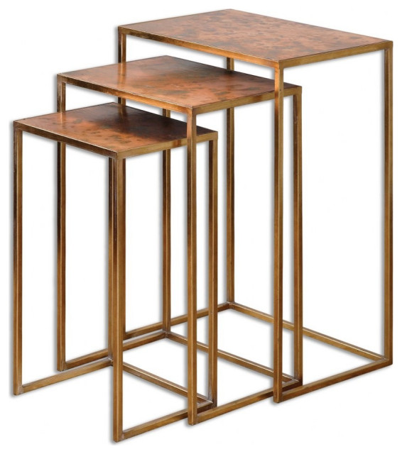 27 25 Inch Nesting Tables Set Of 3, 18 Inch Deep Side Table