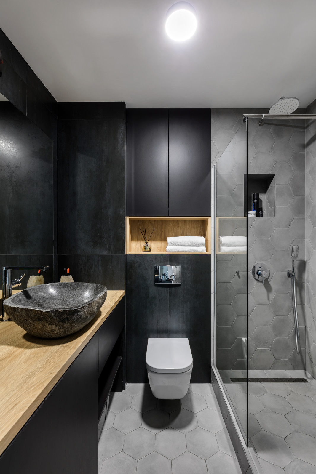 Черно-белый интерьер