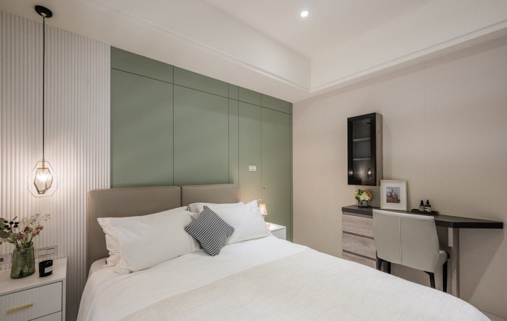 Благородные кремовые тона в современной квартире для большой семьи от L DESIGN